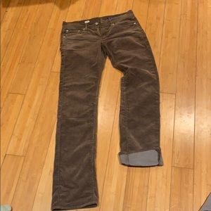 AG brown corduroy pants / unworn
